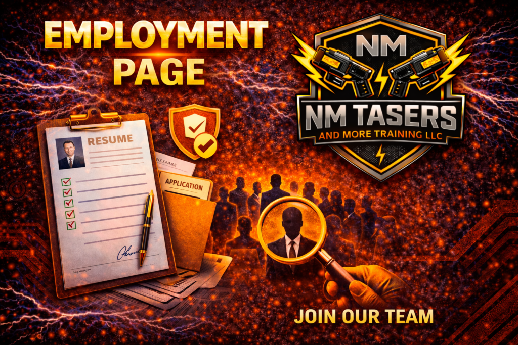 Employment at NM TASERS And More Training LLC.